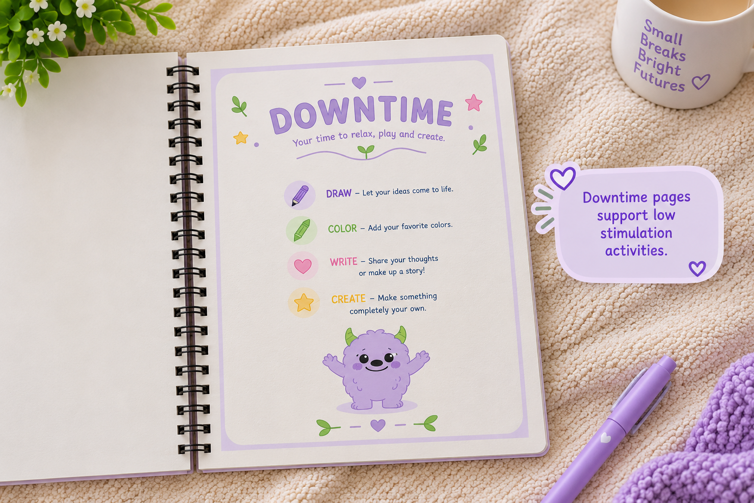 30-Day Guided Visual Routine & Feelings Journal