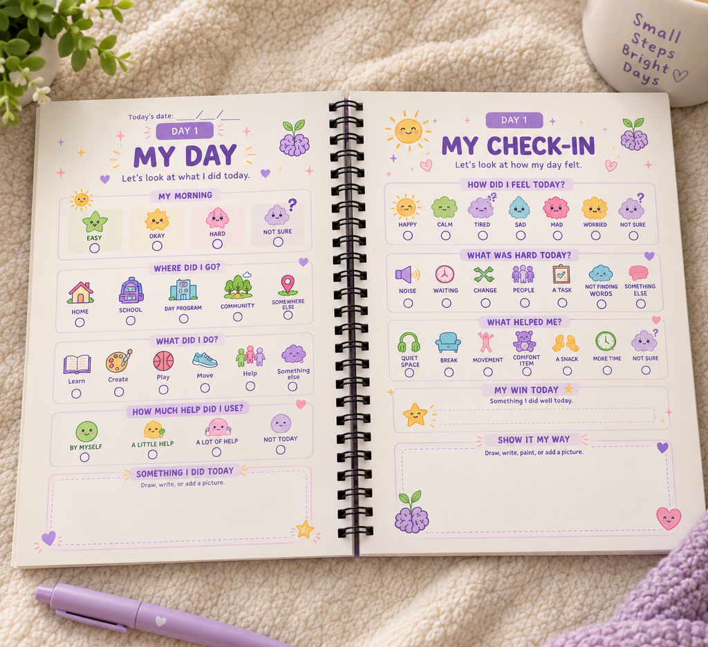 30-Day Guided Visual Routine & Feelings Journal