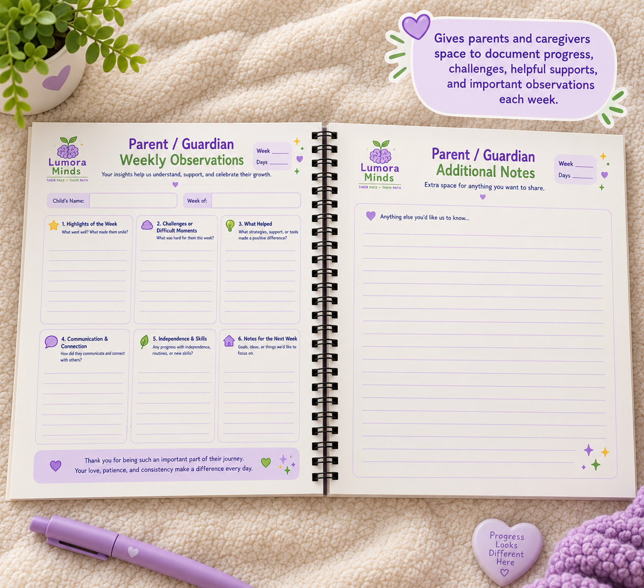 30-Day Guided Visual Routine & Feelings Journal
