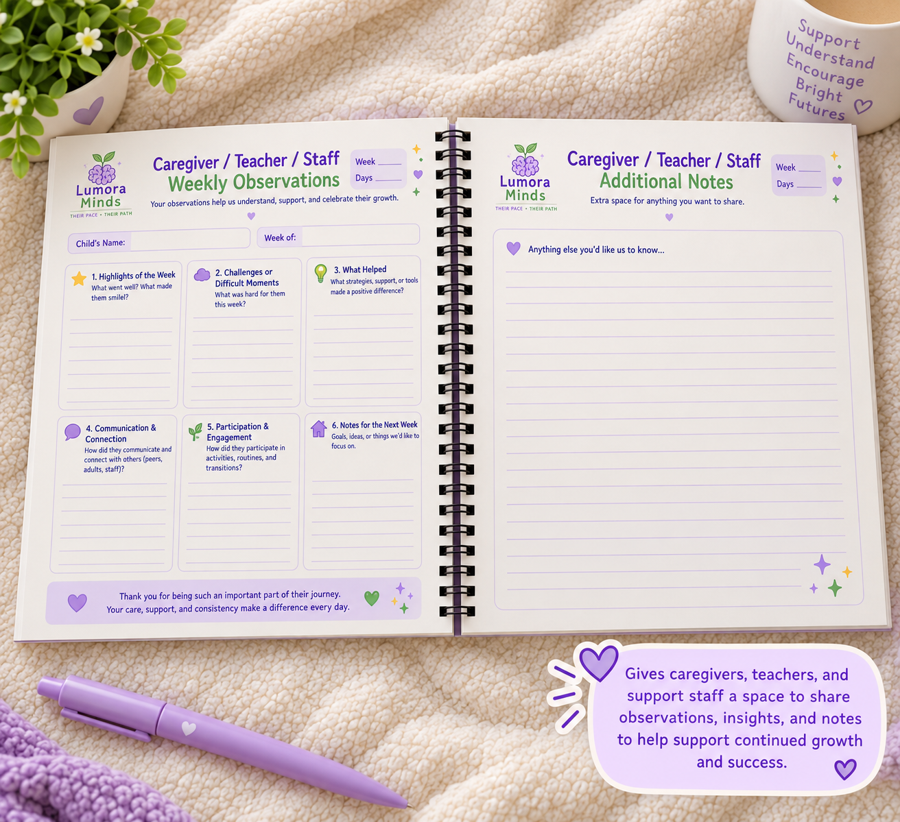 30-Day Guided Visual Routine & Feelings Journal