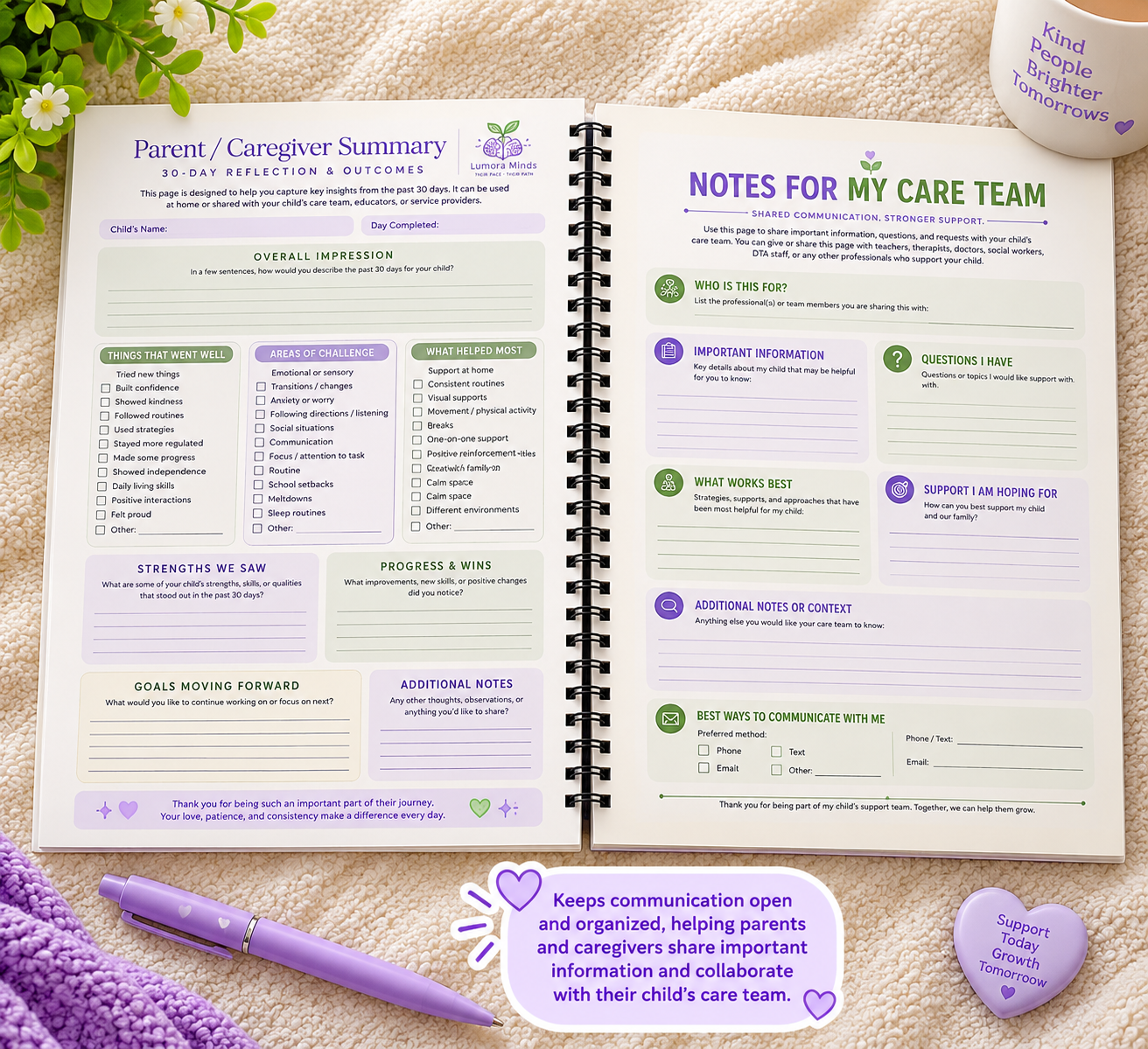30-Day Guided Visual Routine & Feelings Journal